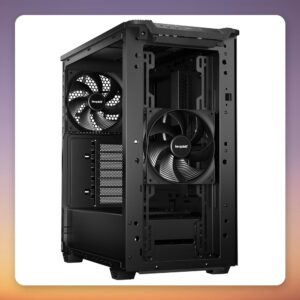 be quiet! Pure Base 501 Airflow Window ATX Mid Tower Case, Black, Tempered Glass