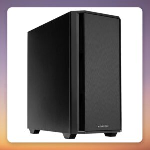 Chieftec Pro Mini AZ-01B-OP Micro-ATX Mini Tower Case, Black, Sound-Dampened
