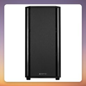 Chieftec Pro Mini AZ-01B-OP Micro-ATX Mini Tower Case, Black, Sound-Dampened