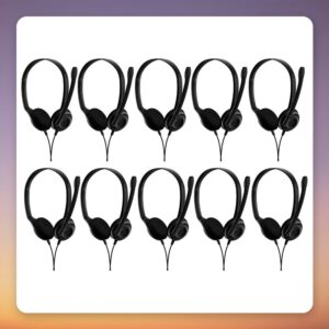 EPOS EDU 10 On-Ear Headset, Black, 3.5 mm Jack, 10-Pack