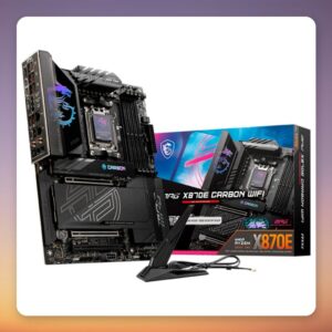 MSI MPG X870E Carbon WiFi AM5 ATX Motherboard, DDR5, Wi-Fi 7, 5 GbE