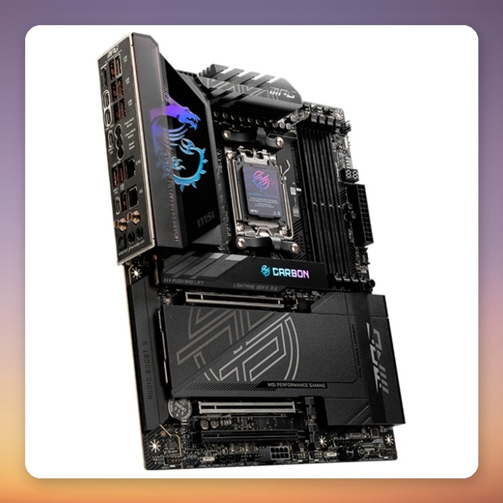 MSI MPG X870E Carbon WiFi AM5 ATX Motherboard, DDR5, Wi-Fi 7, 5 GbE – image 2