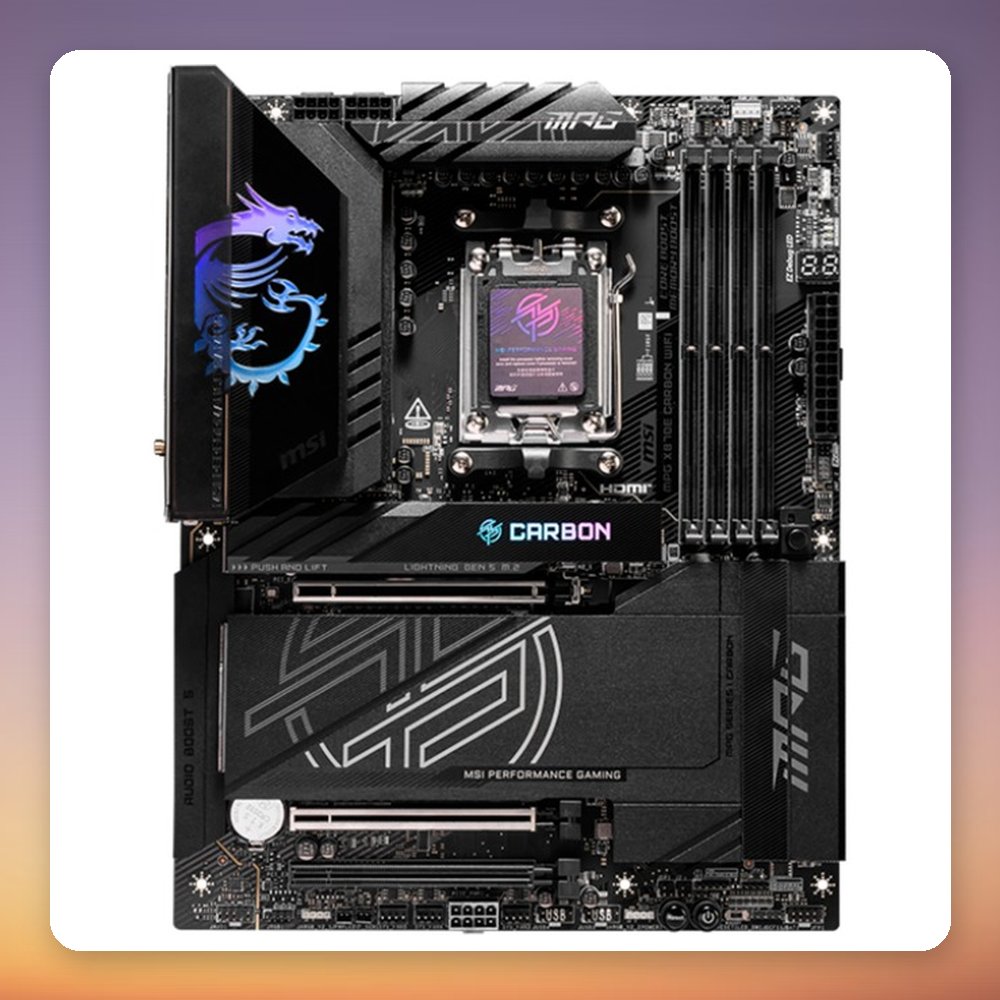 MSI MPG X870E Carbon WiFi AM5 ATX Motherboard, DDR5, Wi-Fi 7, 5 GbE – image 3