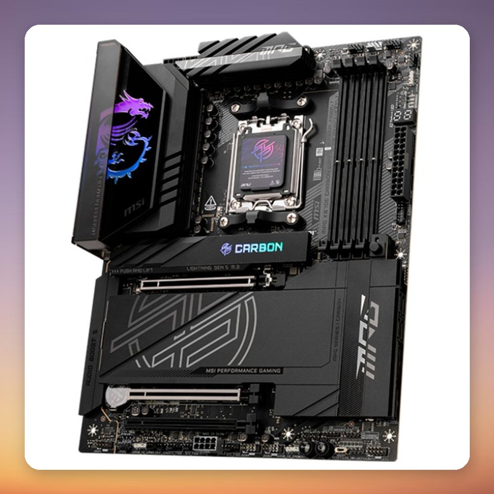 MSI MPG X870E Carbon WiFi AM5 ATX Motherboard, DDR5, Wi-Fi 7, 5 GbE – image 4