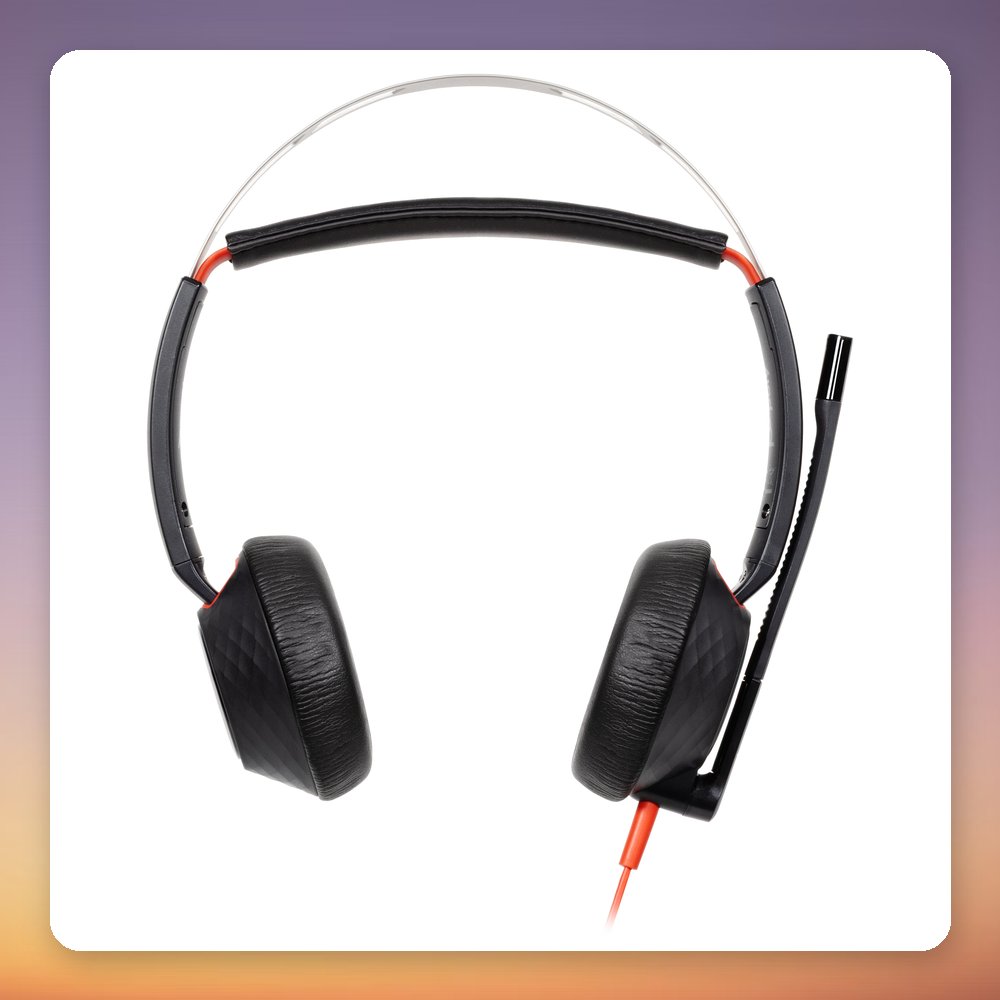 HP Poly Blackwire 5220 Stereo USB-C Headset with 3.5 mm Plug and USB-A Adapter – image 2