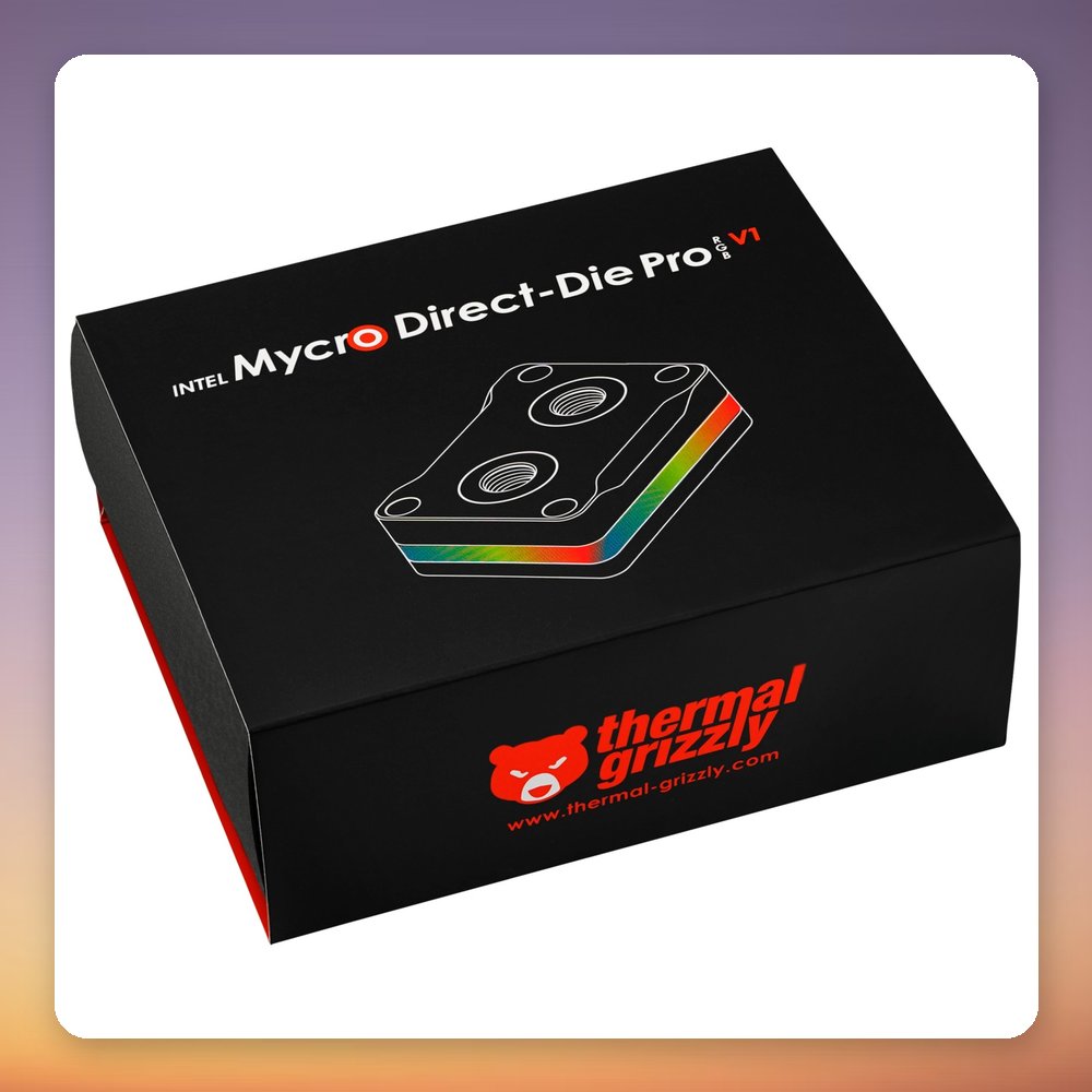 Thermal Grizzly Intel Mycro Direct-Die Pro RGB Water Block for Intel LGA1700, Black/Transparent – image 5