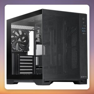 Chieftec Visio Air GM-30B-M-OP Midi-Tower Case, Black, Tempered Glass, Back-Connect