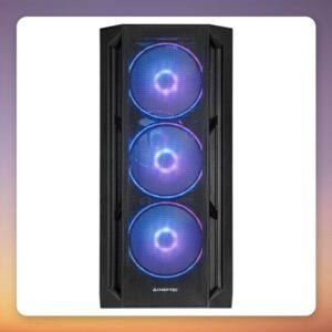 Chieftec Apex Lumo GA-01B-L-OP E-ATX Mid Tower Case, Black, Tempered Glass
