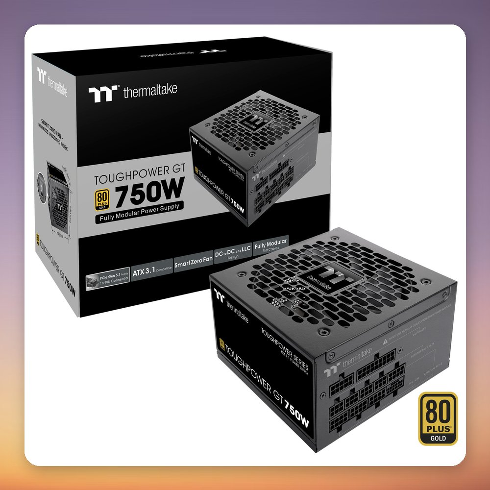 Thermaltake Toughpower GT 750W 80 PLUS Gold ATX 3.1 Fully Modular PSU