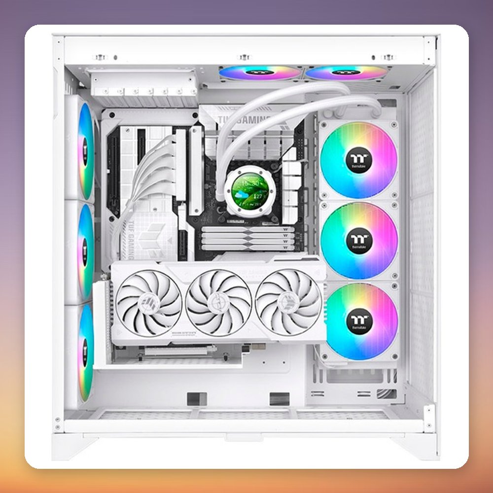 Thermaltake TH360 V2 Ultra EX ARGB Sync 360 mm AIO Liquid Cooler with LCD, White – image 6