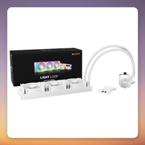 Be quiet! Light Loop 360mm White All-in-One Liquid CPU Cooler, ARGB, Intel/AMD