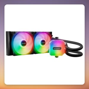 be quiet! Light Loop 240mm AIO Liquid Cooler, Black, ARGB, 2x 120 mm