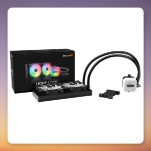 be quiet! Light Loop 240mm AIO Liquid Cooler, Black, ARGB, 2x 120 mm