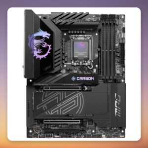 MSI MPG Z890 Carbon WiFi ATX Motherboard, Intel Z890, LGA 1851, DDR5, Wi-Fi 7