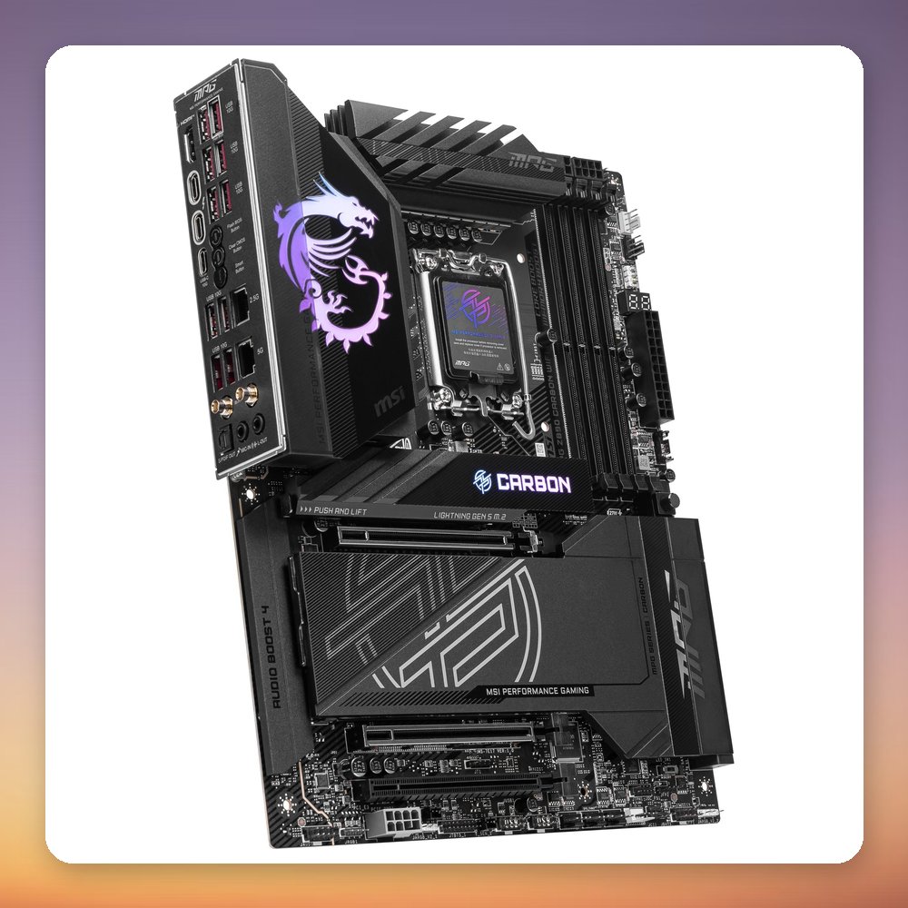 MSI MPG Z890 Carbon WiFi ATX Motherboard, Intel Z890, LGA 1851, DDR5, Wi-Fi 7 – image 3