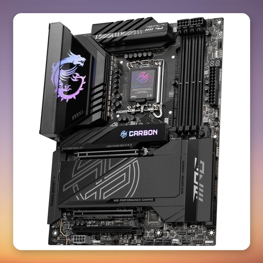 MSI MPG Z890 Carbon WiFi ATX Motherboard, Intel Z890, LGA 1851, DDR5, Wi-Fi 7 – image 4