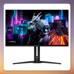 Gigabyte AORUS FO32U 31.5″ 4K QD-OLED 165 Hz Gaming Monitor, Black