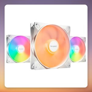 Be quiet! Light Wings LX 140 mm PWM ARGB Case Fans, White, 3-Pack