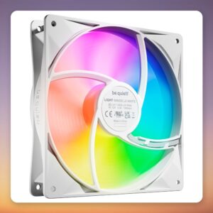 Be quiet! Light Wings LX 140 mm PWM ARGB Case Fans, White, 3-Pack