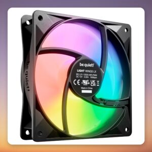 be quiet! Light Wings LX 120 mm PWM ARGB Fan, Black, Triple Pack