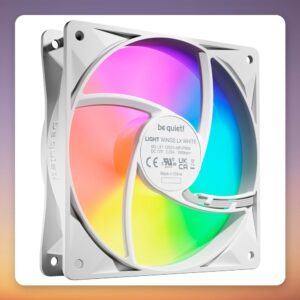 be quiet! Light Wings LX 120 mm PWM ARGB Fan, White, Triple Pack