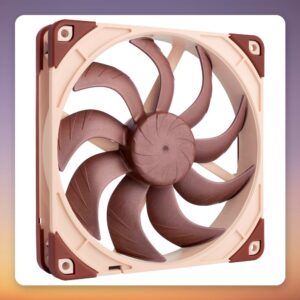 Noctua NF-A14x25 G2 LS-PWM 140 mm PWM Fan, Brown/Beige, 800 RPM