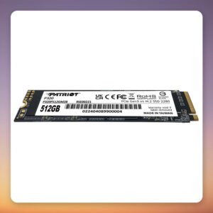 Patriot P320 512 GB NVMe M.2 2280 SSD, PCIe 3.0 x4, 3,000 MB/s
