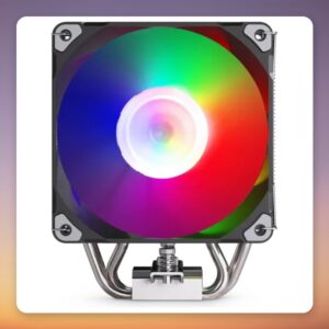 Phanteks Polar ST4 120 mm CPU Air Cooler with D-RGB Fan, Black/Silver