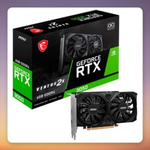 MSI GeForce RTX 3050 VENTUS 2X E OC 6 GB GDDR6 Graphics Card