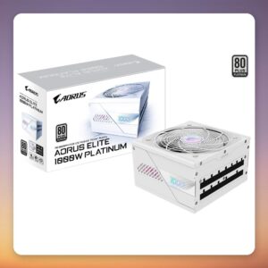 Gigabyte GP-AE1000PM PG5 ICE 1000W 80 PLUS Platinum Fully Modular PSU, White