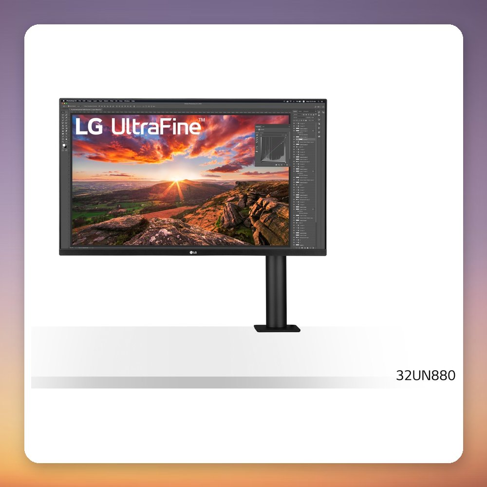 LG UltraFine Ergo 32UN880K-B 31.5" 4K IPS Monitor, USB-C 60W – image 2