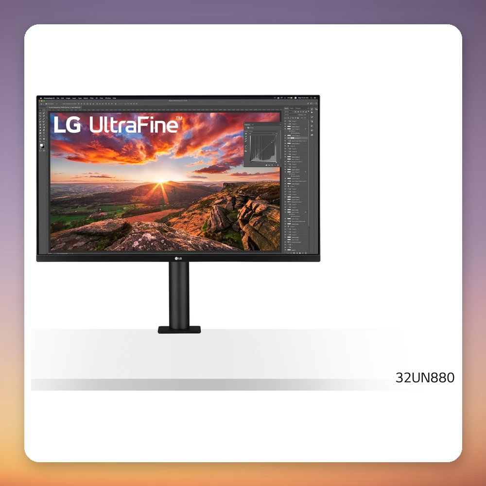 LG UltraFine Ergo 32UN880K-B 31.5" 4K IPS Monitor, USB-C 60W – image 3