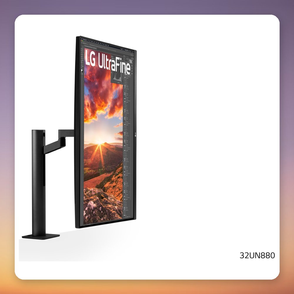 LG UltraFine Ergo 32UN880K-B 31.5" 4K IPS Monitor, USB-C 60W – image 4