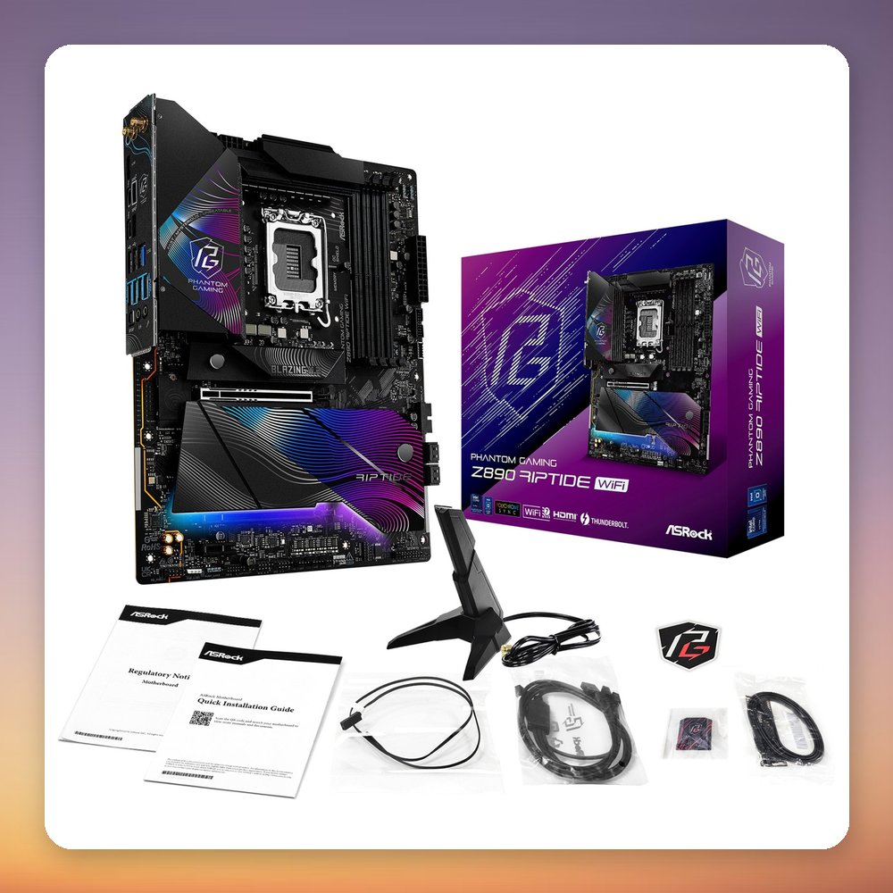 ASRock Z890 Riptide WiFi ATX Motherboard, LGA 1851, DDR5, WiFi 7, Black – image 6