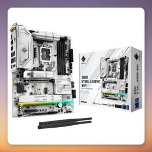 ASRock Z890 Steel Legend WiFi ATX Motherboard, LGA 1851, DDR5, WiFi 7