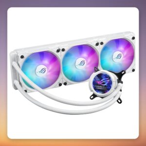 Asus ROG Strix LC III 360 ARGB LCD 360 mm AIO Liquid CPU Cooler, White
