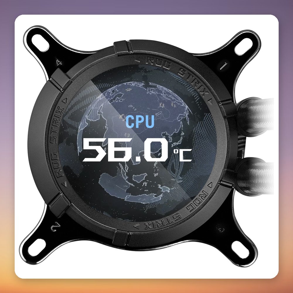 Asus ROG STRIX LC III 360 ARGB LCD 360 mm AIO Liquid Cooler, Black – image 6