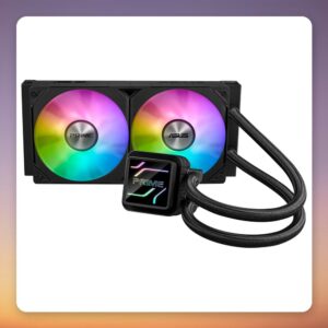 Asus PRIME LC 240 ARGB 240 mm AIO Liquid CPU Cooler, Black