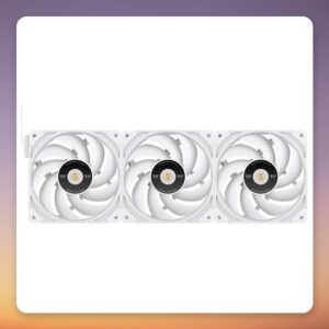 Thermaltake TOUGHFAN EX12 Pro White Swappable Edition 120 mm PWM Fan, Black, 3-Pack