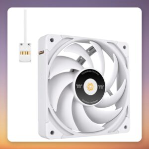 Thermaltake TOUGHFAN EX12 Pro White Swappable Edition 120 mm PWM Fan, Black, 3-Pack
