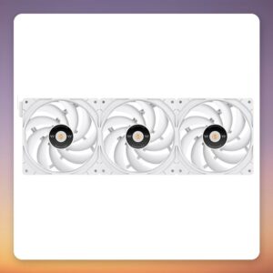 Thermaltake TOUGHFAN EX14 Pro White 140 mm PWM Case Fan, 3-Pack