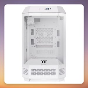 Thermaltake The Tower 250 Snow White Mini-ITX Case, Tempered Glass, 2x 120 mm Fans
