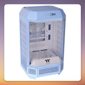 Thermaltake The Tower 250 Hydrangea Blue Mini-ITX Case, Tempered Glass, 2x 120 mm Fans
