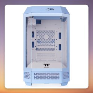 Thermaltake The Tower 250 Hydrangea Blue Mini-ITX Case, Tempered Glass, 2x 120 mm Fans