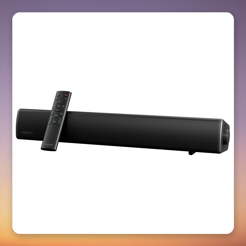Creative Sound Blaster GS5 Gaming Soundbar, 30 W RMS, RGB, Bluetooth 5.3, USB-C, Black