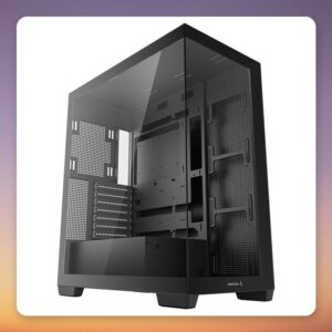 Deepcool CG580 ATX Mid-Tower Case, Black, Dual Tempered Glass