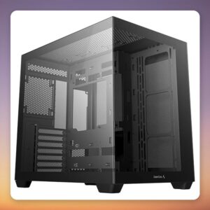 Deepcool CG530 ATX Mid-Tower Case, Black, Dual Tempered Glass