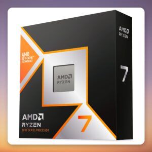 AMD Ryzen 7 9800X3D 8-Core AM5 Processor, 4.7-5.2 GHz, 96 MB L3 Cache, Boxed (No Cooler)