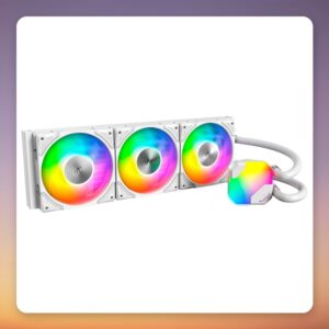 Montech HyperFlow ARGB 360 360 mm AIO Liquid Cooler, White, ARGB