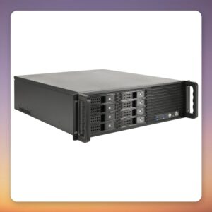 Inter-Tech IPC 3U-3508 3U Rack Server Case, Black, 8x Hot-Swap Bays